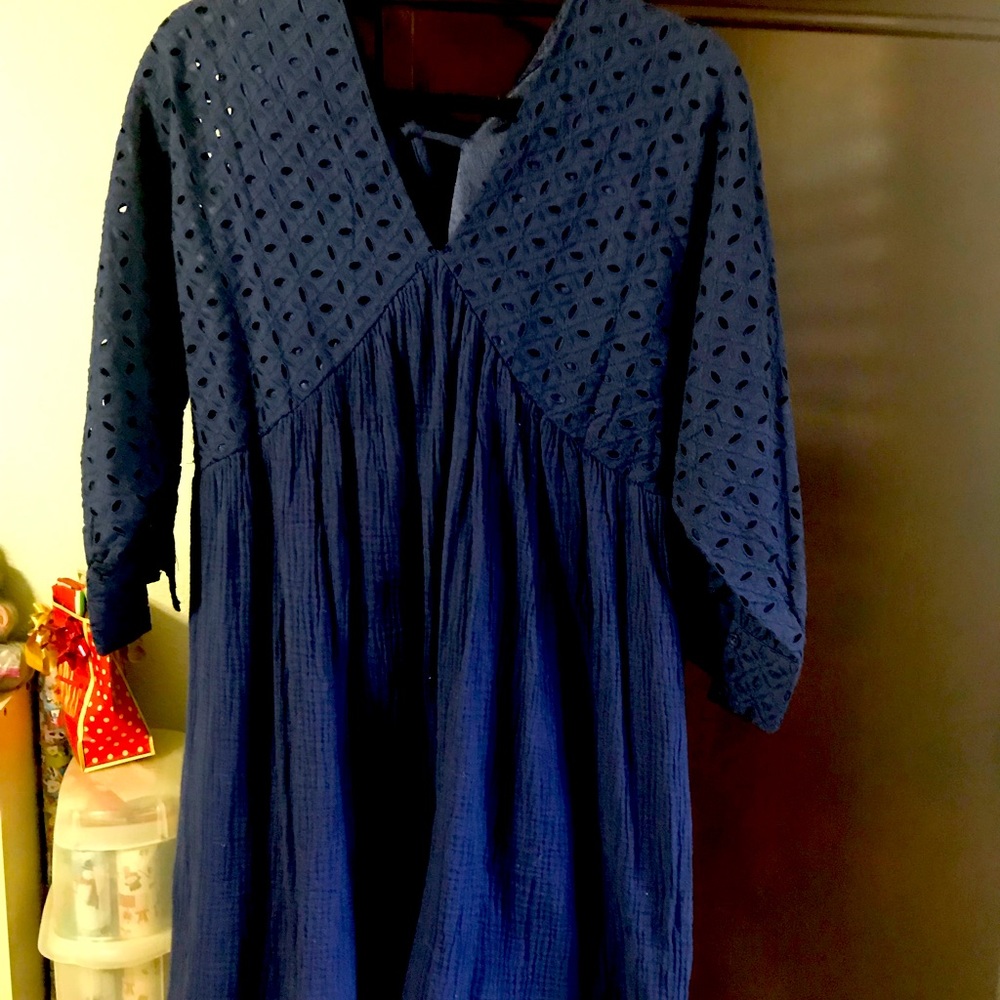 Blue Cotton Dress